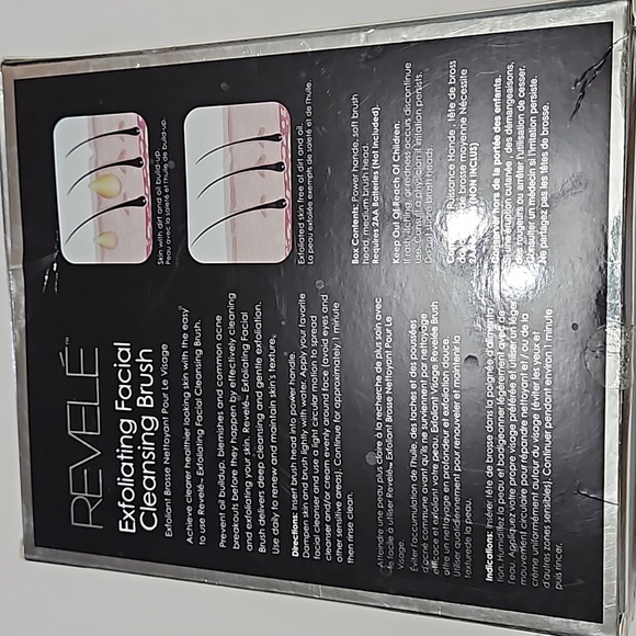 Revelé Exfoliating Facial Cleansing Brush W/2 Brush Heads - Picture 3 of 9